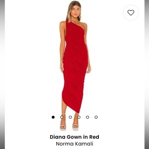 Revolve Norma Kamali Diana Gown in Red
